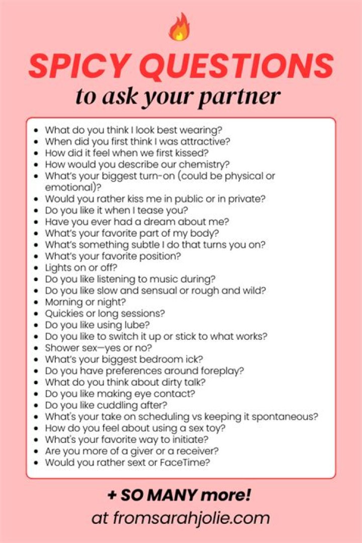 Igniting the Flame: Spicy Questions to Ask Your Partner